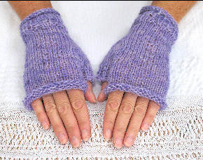 purple wensleydale gloves