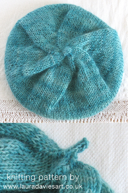 rustic beanie knitting 735x1102